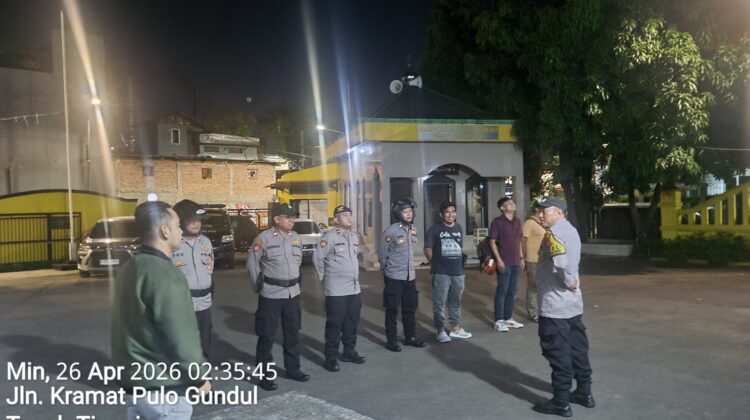 Apel Patroli Cipkon Dini Hari, Polsek Johar Baru Perkuat Antisipasi Guantibmas