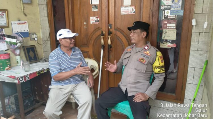 Dekatkan Diri ke Warga, Polisi Sisir Permukiman Galur Antisipasi Kejahatan