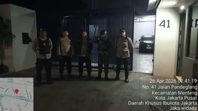 
					Pengamanan Ketat Kawasan Menteng, Patroli Polisi Sasar Rumah Pejabat di Malam Hari