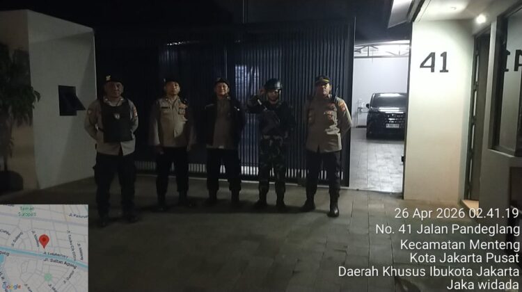 Pengamanan Ketat Kawasan Menteng, Patroli Polisi Sasar Rumah Pejabat di Malam Hari