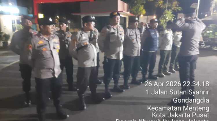 Apel Cipkon di Komando Menteng, Polsek Metro Menteng Siaga Jaga Keamanan Ibu Kota