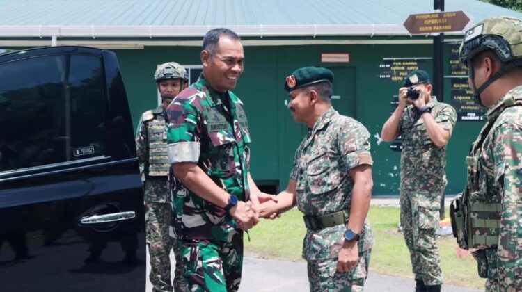 Asops Kasad Tinjau Langsung Kinerja Satgas, Apresiasi Prestasi Yonarhanud 1 Kostrad di Perbatasan