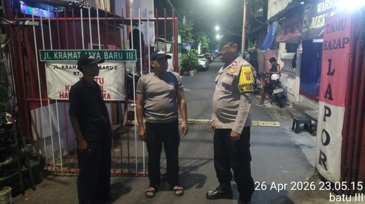 Perkuat Siskamling, Polisi Tekankan Wajib Lapor Tamu 1×24 Jam di Johar Baru