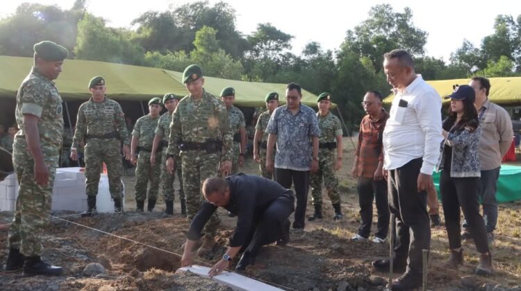 Teguhkan Jiwa Korsa, Danyonif 305 Kostrad Pimpin Peletakan Batu Pertama Tugu Lembah Pasir Ipis