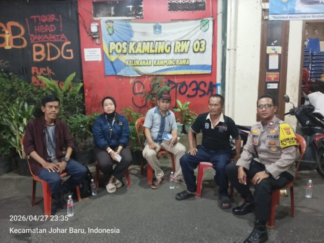 
					Sambangi Poskamling Kampung Rawa, Polisi Perkuat Siskamling dan Kewaspadaan Warga