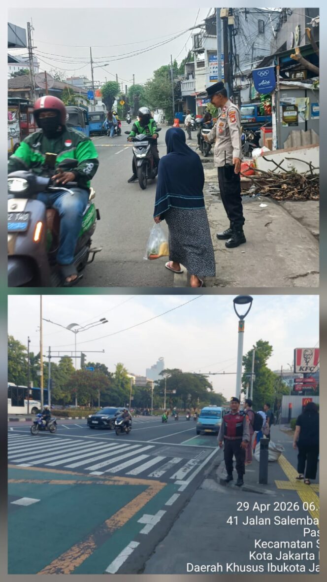 
					Polisi Atur Lalu Lintas Pagi di Kawasan Senen, Arus Kendaraan Lancar dan Kondusif