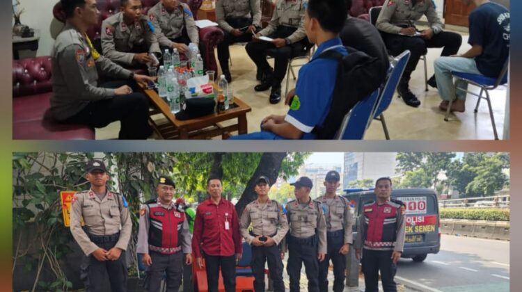 Siswa Bintara Polri Gelar Patroli Dialogis di Senen, Sambangi Objek Vital hingga Permukiman Warga