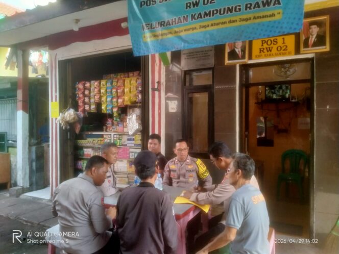 
					Bhabinkamtibmas Kampung Rawa Dampingi Survey Lomba Satkamling Nasional 2026 di Poskamling RW 02