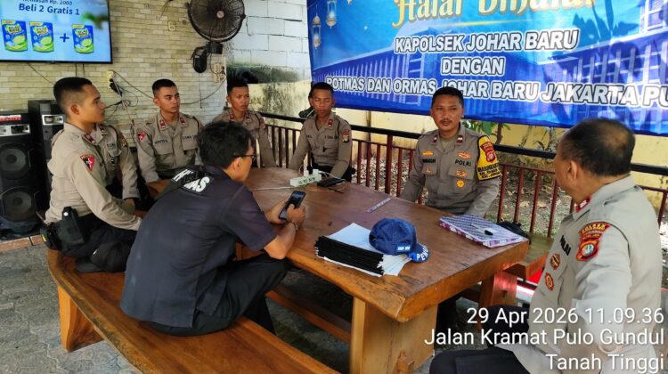 Tempa Bintara Muda, Polsek Johar Baru Bekali Siswa Latja dengan Praktik Nyata di Lapangan