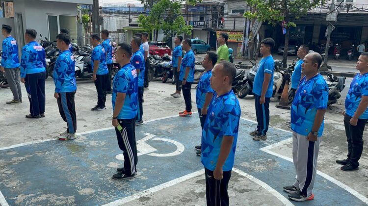 BRI KC Ciputat Menggelar Latihan Bersama Pekerja Satpam untuk Perkuat Kesiapsiagaan dan Keamanan