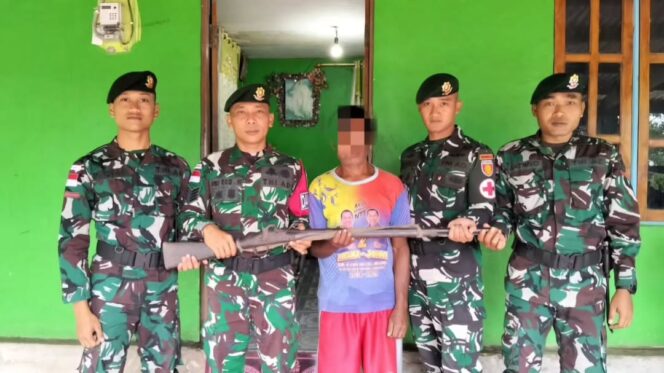 
					Yonarmed 12 Kostrad Perkuat Stabilitas Perbatasan, Senjata Springfield Diserahkan Sukarela