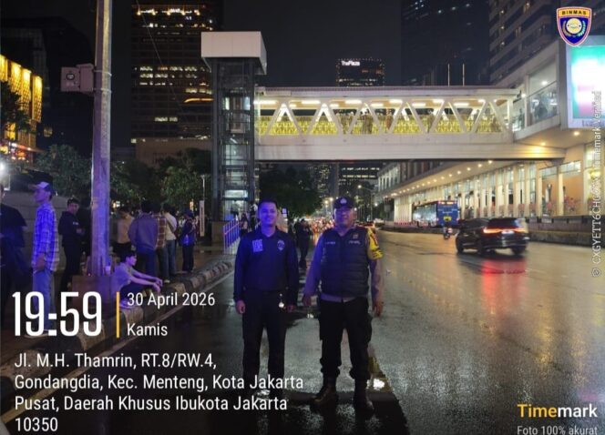 
					Polsek Metro Menteng Amankan Perayaan International Jazz Day di Anjungan Mall Sarinah