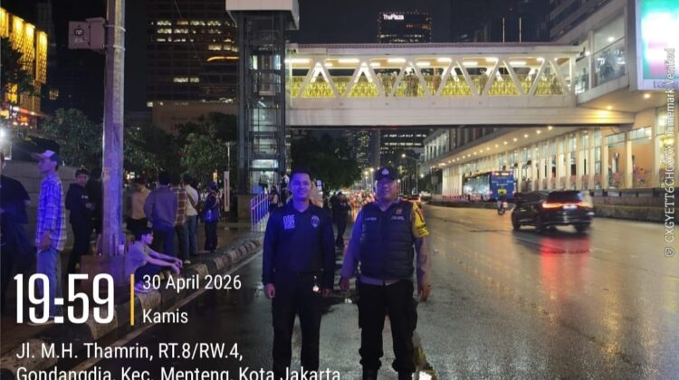 Polsek Metro Menteng Amankan Perayaan International Jazz Day di Anjungan Mall Sarinah