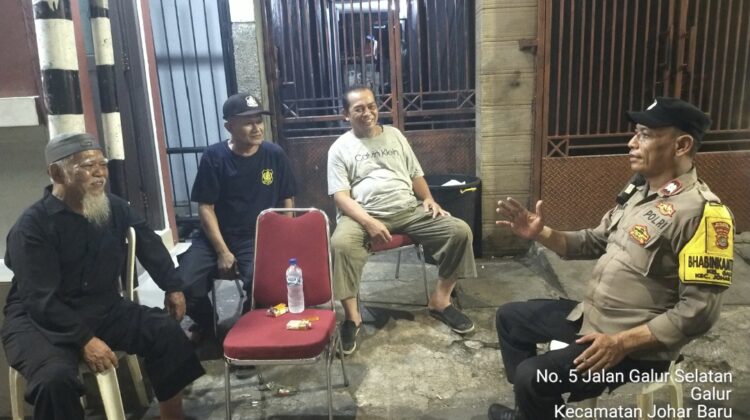 Patroli dan Sambang Pos Kamling RW 01 Galur, Polisi Perkuat Kewaspadaan Warga
