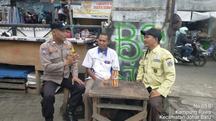 Sambang Security Pasar Gembrong, Polisi Perkuat Sinergi dan Kewaspadaan Kamtibmas