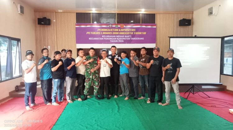 Babinsa Koramil 14/Panongan Berikan Materi Peningkatan Kapasitas Linmas dan Trantib, Wujudkan Kamtibmas Kondusif di Wilayah Binaan