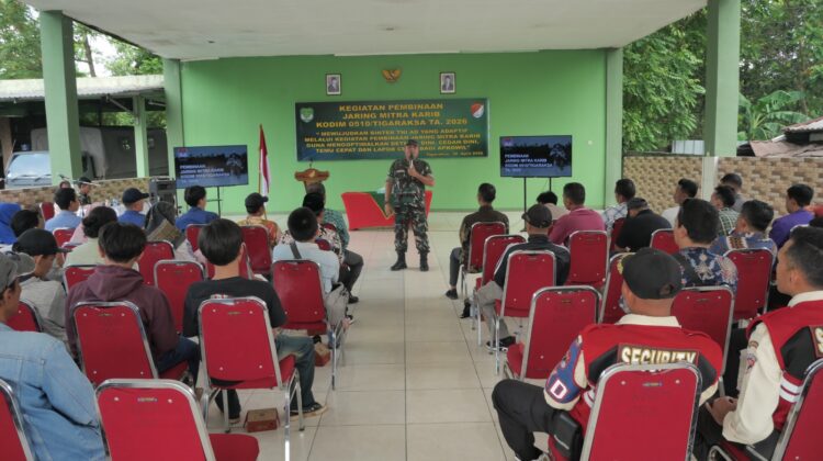 Kodim 0510/Tigaraksa Gelar Pembinaan Jaring Mitra Karib Untuk Optimalkan Deteksi Dini, Cegah Dini Dan Lapor Cepat