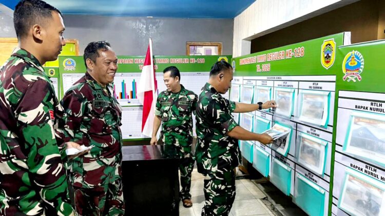 Wadan Satgas TMMD Reguler ke-128 Tinjau Posko TMMD, Pastikan Kesiapan dan Kelancaran Kegiatan