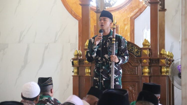 Khidmat di Balik TMMD: Prajurit Jadi Khotib dan Muazin di Masjid Desa Godo