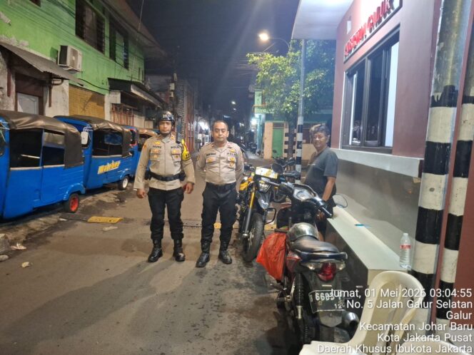 
					Patroli Dini Hari Sisir Johar Baru, Polisi Cegah Tawuran dan Jaga Wilayah Tetap Kondusif