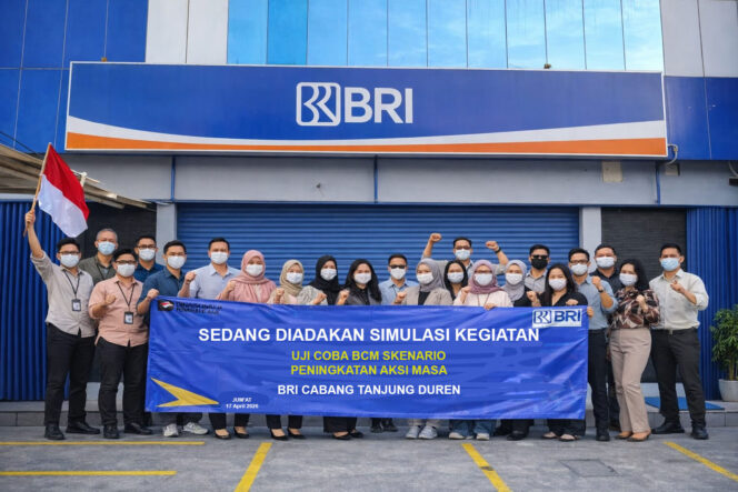 
					BRI Kanca Tanjung Duren Laksanakan Simulasi BCM untuk Tingkatkan Kesiapsiagaan