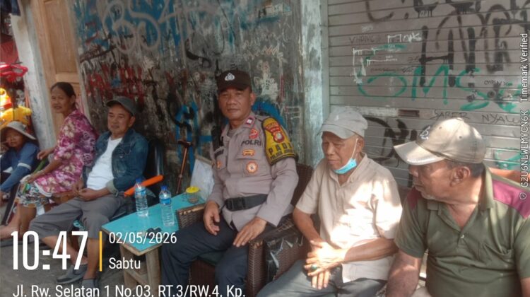 Patroli Dialogis di RW 004 Galur, Polisi Ajak Warga Cegah Tawuran dan Perkuat Kamtibmas