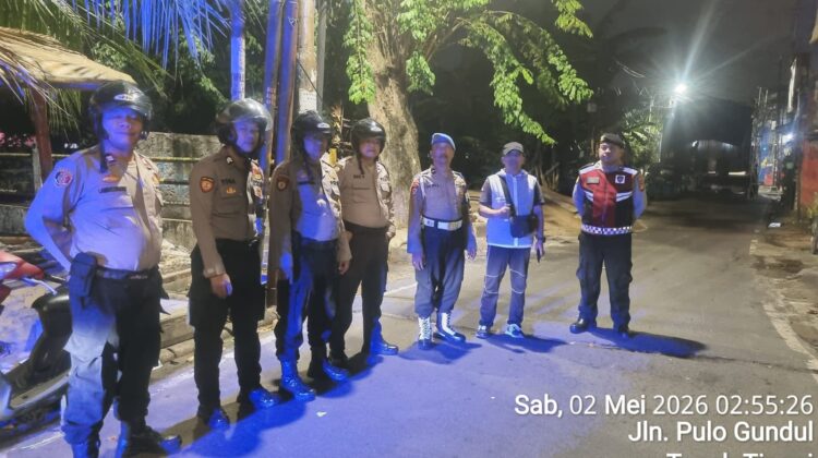 Cipkon Malam Hari Ditingkatkan, Polsek Johar Baru Tekan Potensi Gangguan Kamtibmas
