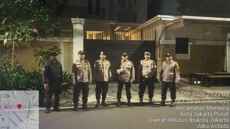 Pengamanan Kediaman Pejabat Diperketat, Patroli Menteng Sisir Jalan Indramayu