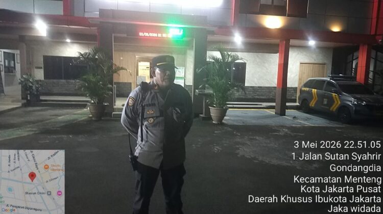 Siaga Kamtibmas Di Menteng, Apel Cipkon Jadi Awal Patroli Intensif Malam Hari