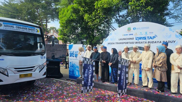 BRI Kanca Serang Dukung Launching QRIS Tap pada Moda Transportasi Wisata Baduy