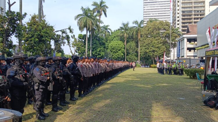 3.225 Personel Disiagakan Pelayanan Aksi Unjuk Rasa Memperingati Hari Pendidikan Nasional Dibeberapa Titik di Wilayah Polres Metro Jakarta Pusat