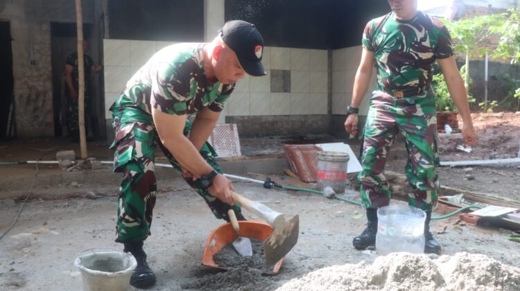 Progres Rehab MCK Panti Asuhan Karena Doa Capai 62 Persen, Prajurit Korem 051/Wkt dan Masyarakat Terus Bersinergi