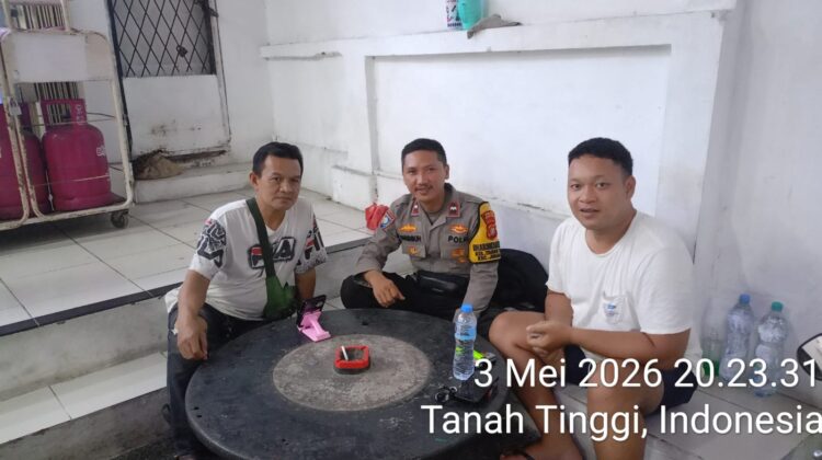 Ronda Malam Diperkuat, Polisi Gandeng Pemuda Tanah Tinggi Jaga Lingkungan Tetap Kondusif