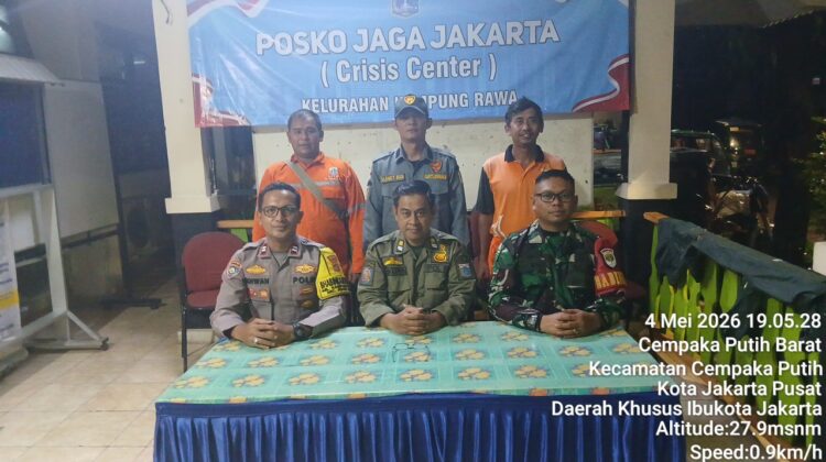 Sinergi 3 Pilar Jaga Kondusifitas Kampung Rawa Lewat Posko Jaga Jakarta