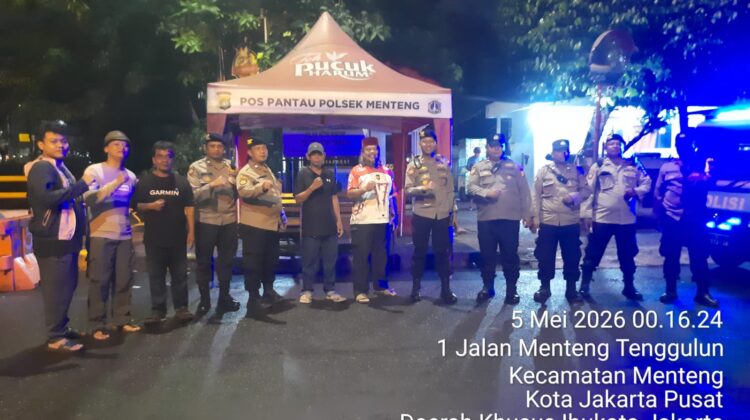 Jaga Kondusivitas Ibu Kota, Patroli Cipkon di Perbatasan Menteng–Tenggulun Ditingkatkan