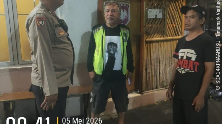 Sambang Satkamling Kebon Sirih, Bhabinkamtibmas Ajak Warga Perkuat Keamanan dan Cegah Tawuran