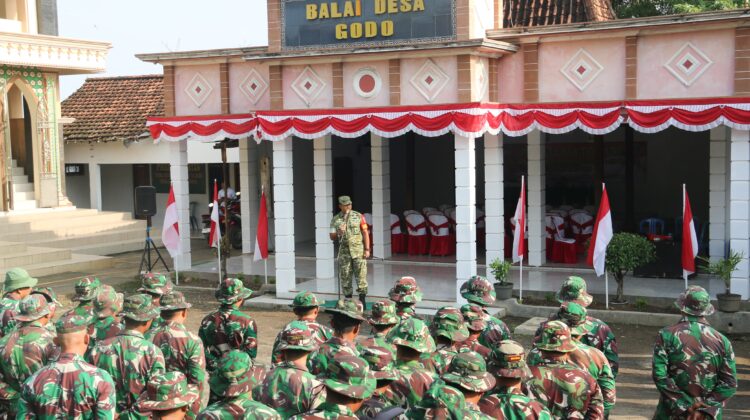 Dansatgas Pimpin Apel Pagi Personel Satgas TMMD KE 128 Kodim 0718/Pati