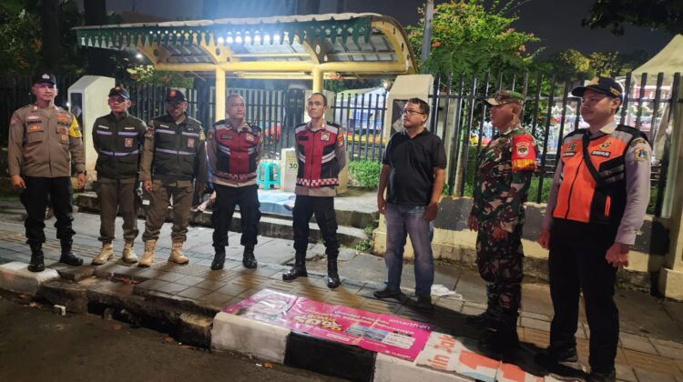 Polsek Senen Gelar Patroli Gabungan 3 Pilar, Antisipasi Kerawanan Kamtibmas Malam Hari