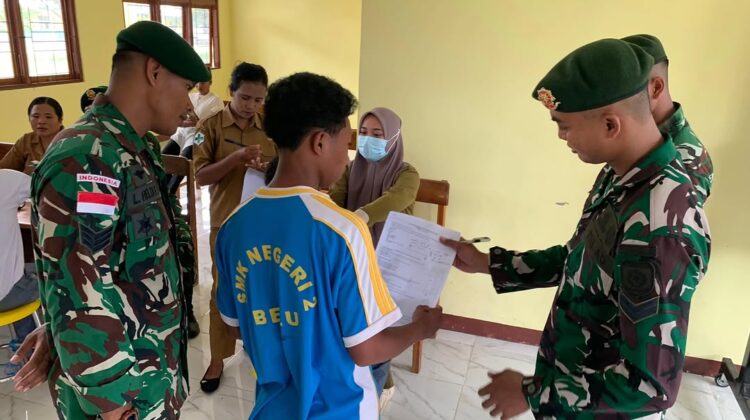 Yonarmed 12 Kostrad Wujudkan Pelajar Sehat Dan Tangguh Di Belu
