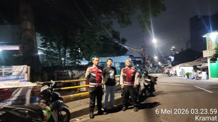 Polsek Senen Tingkatkan Patroli Dini Hari, Antisipasi Tawuran dan Kejahatan Jalanan