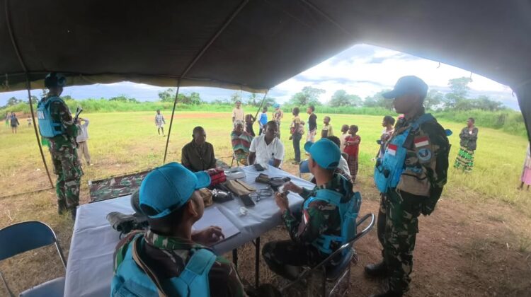 Diplomasi Budaya Warnai MOB Bamande, Satgas INDORDB XXXIX-G MONUSCO Perkuat Kedekatan dengan Warga