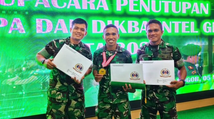 Perwira Yonarhanud 16 Kostrad Raih Predikat Siswa Terbaik Dik Intel TNI AD