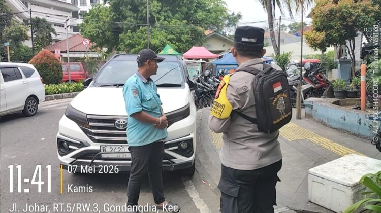 Sambang Masjid Cut Nyak Dien, Polisi Ingatkan Jukir Waspada Kejahatan Siang Hari