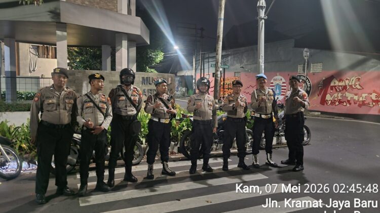 Patroli Cipta Kondisi Polsek Johar Baru, Antisipasi Guantibmas dan Tawuran Remaja