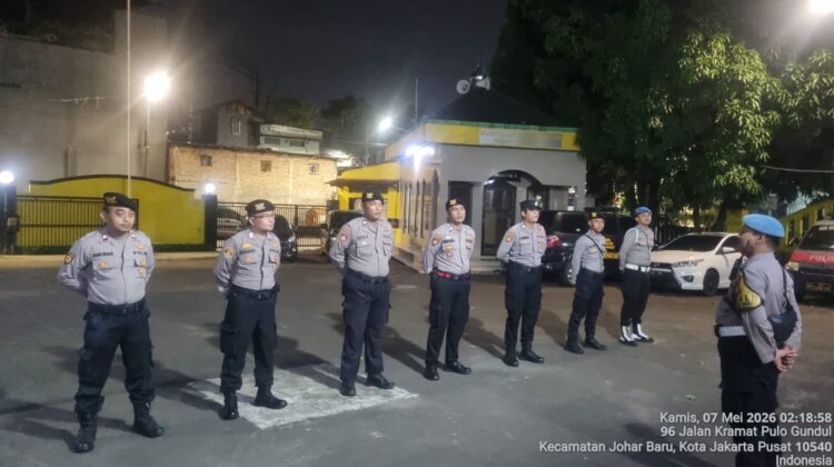 Ps Kanit Propam Pimpin Apel Patroli Cipta Kondisi Antisipasi Guantibmas di Johar Baru