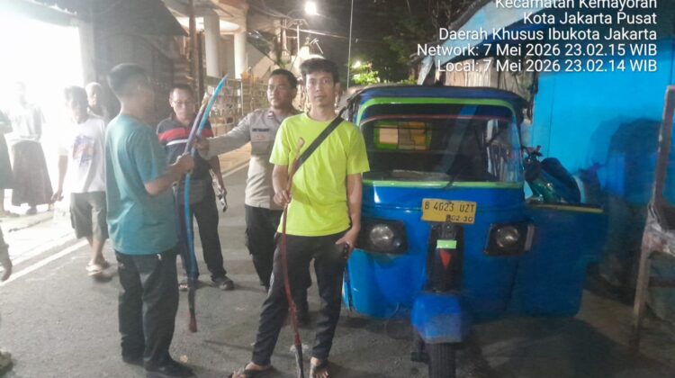Gerak Cepat Polsek Kemayoran Cegah Tawuran, Lima Sajam Berhasil Diamankan