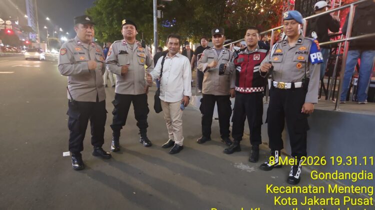 Polsek Metro Menteng Kawal Meriahnya Java Jazz on The Move di Anjungan Mall Sarinah Thamrin