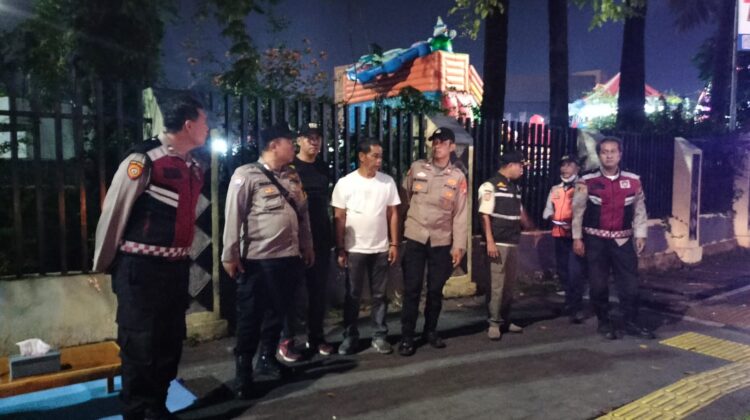 Patroli Gabungan Tiga Pilar, Polsek Senen Antisipasi Gangguan Kamtibmas di Wilayah Rawan Malam Hari