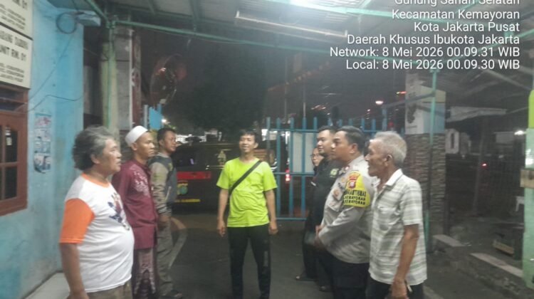 Patroli Rutin Bhabinkamtibmas Kemayoran Wujud Komitmen Polri Jaga Wilayah Aman