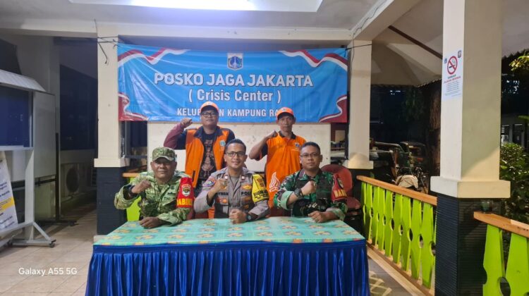 Posko Jaga Jakarta Kampung Rawa, Sinergi 3 Pilar Jaga Wilayah Tetap Kondusif